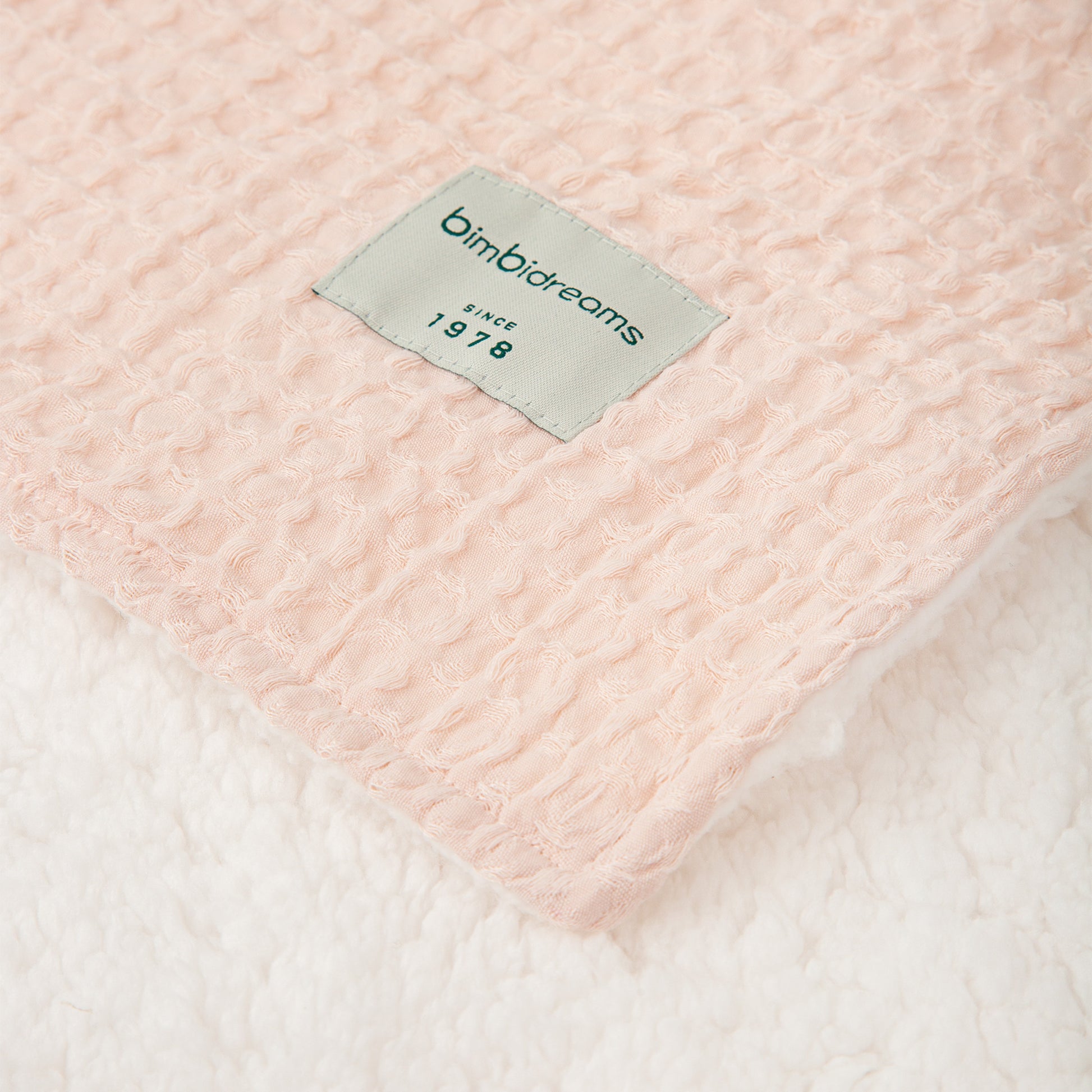 Manta Waffle/Coralina Basics Rosa Empolvado 80X110