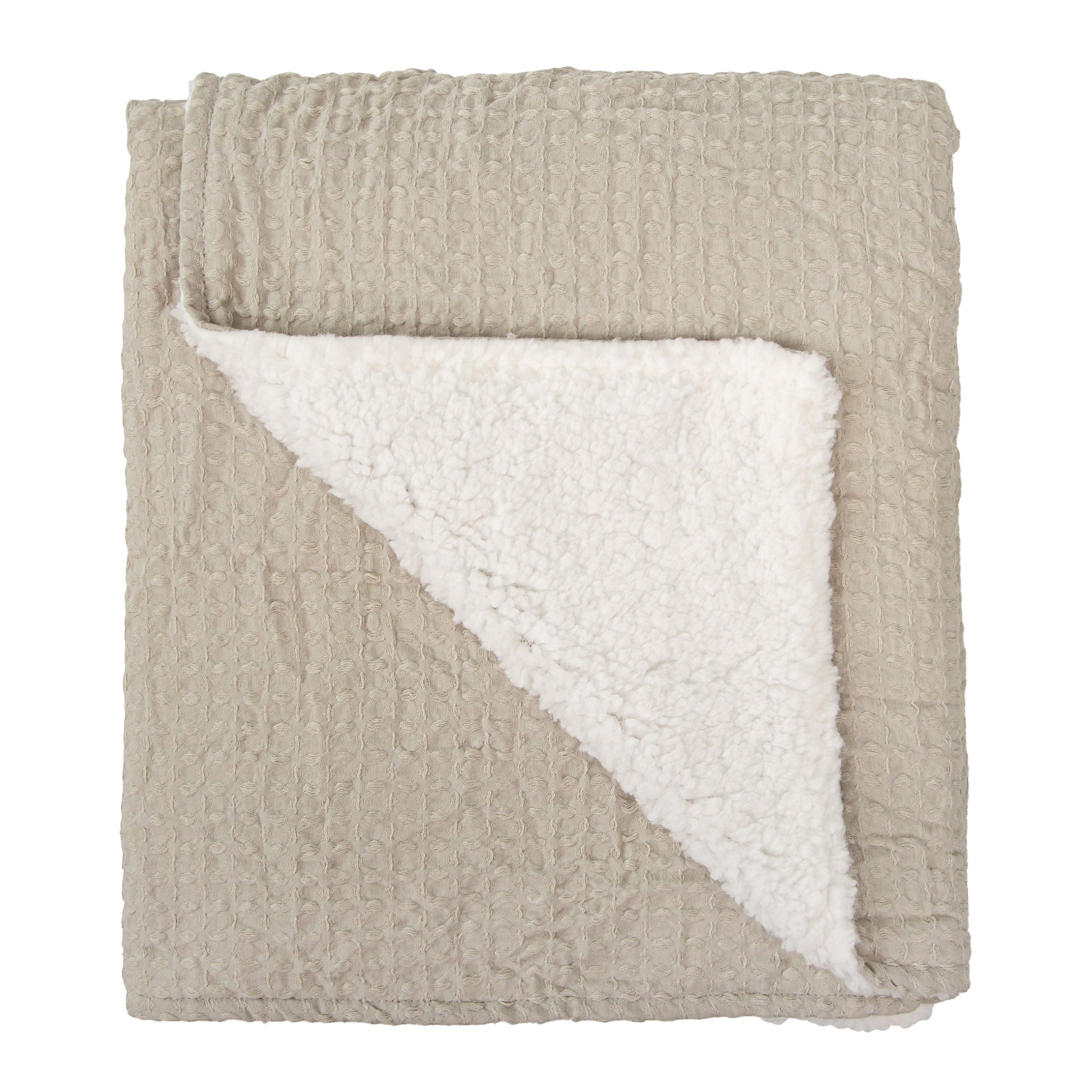 Manta Waffle/Coralina Basics Verde Musgo 80X110