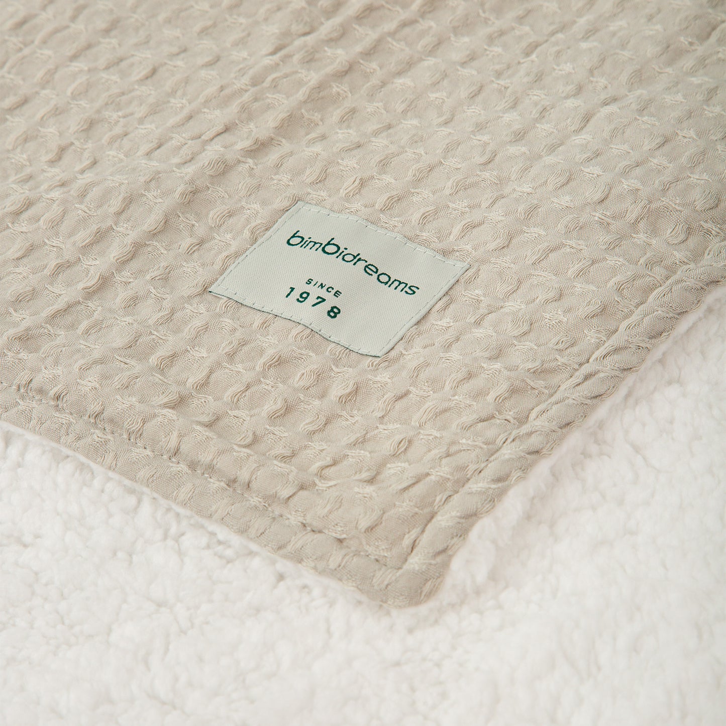 Manta Waffle/Coralina Basics Verde Musgo 80X110
