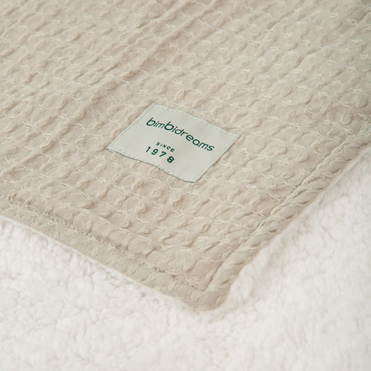 Manta Waffle/Coralina Basics Verde Musgo 80X110