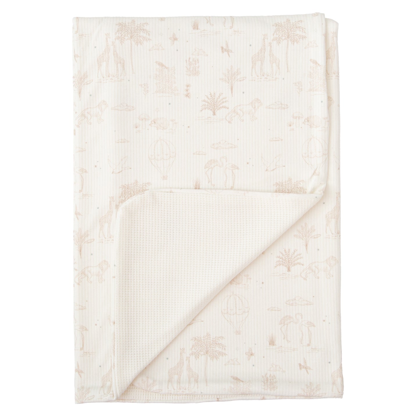 Manta Waffle/Ribana Noe Blanco Lino 80X110