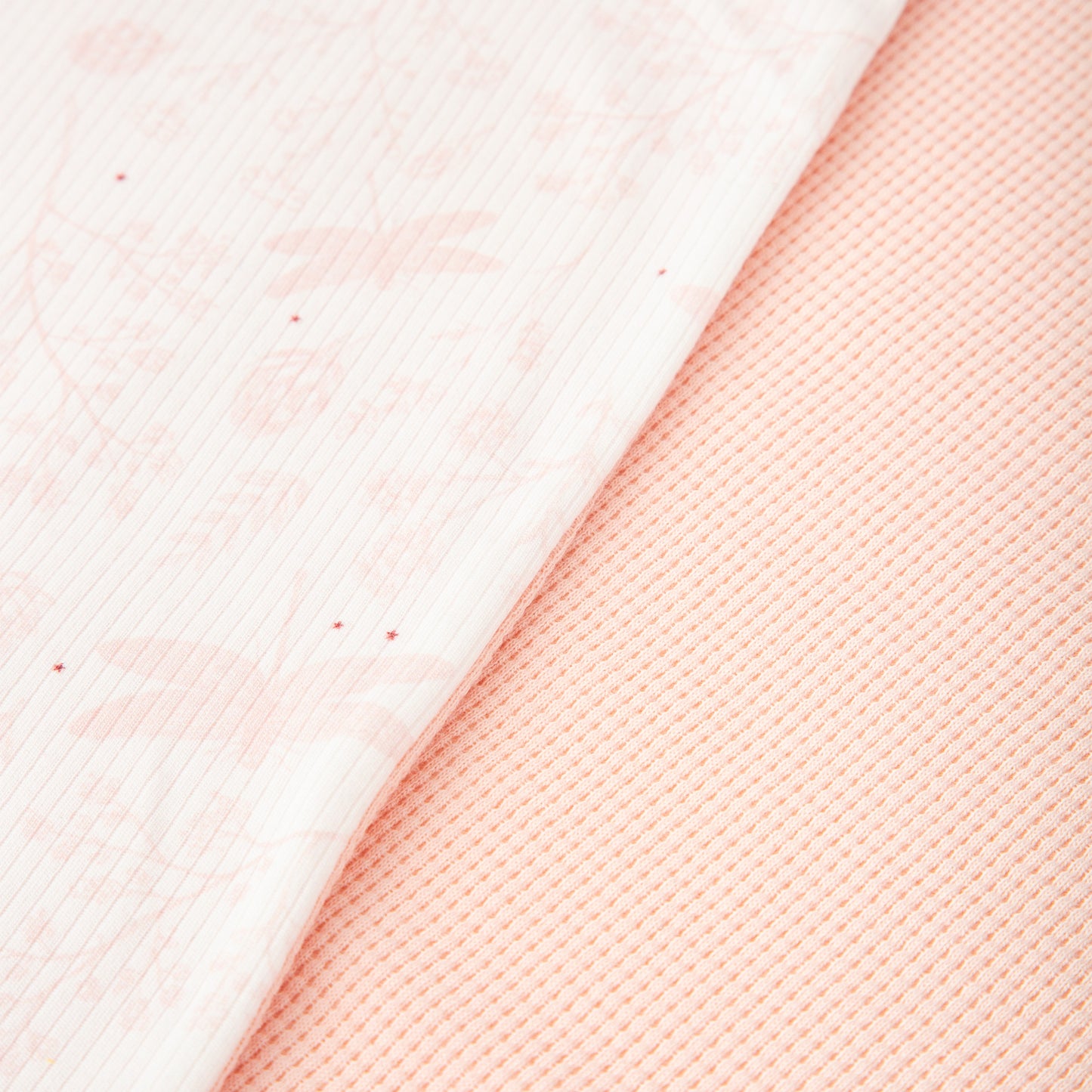 Manta Waffle/Ribana Dafne Blanco Rosa 80X110