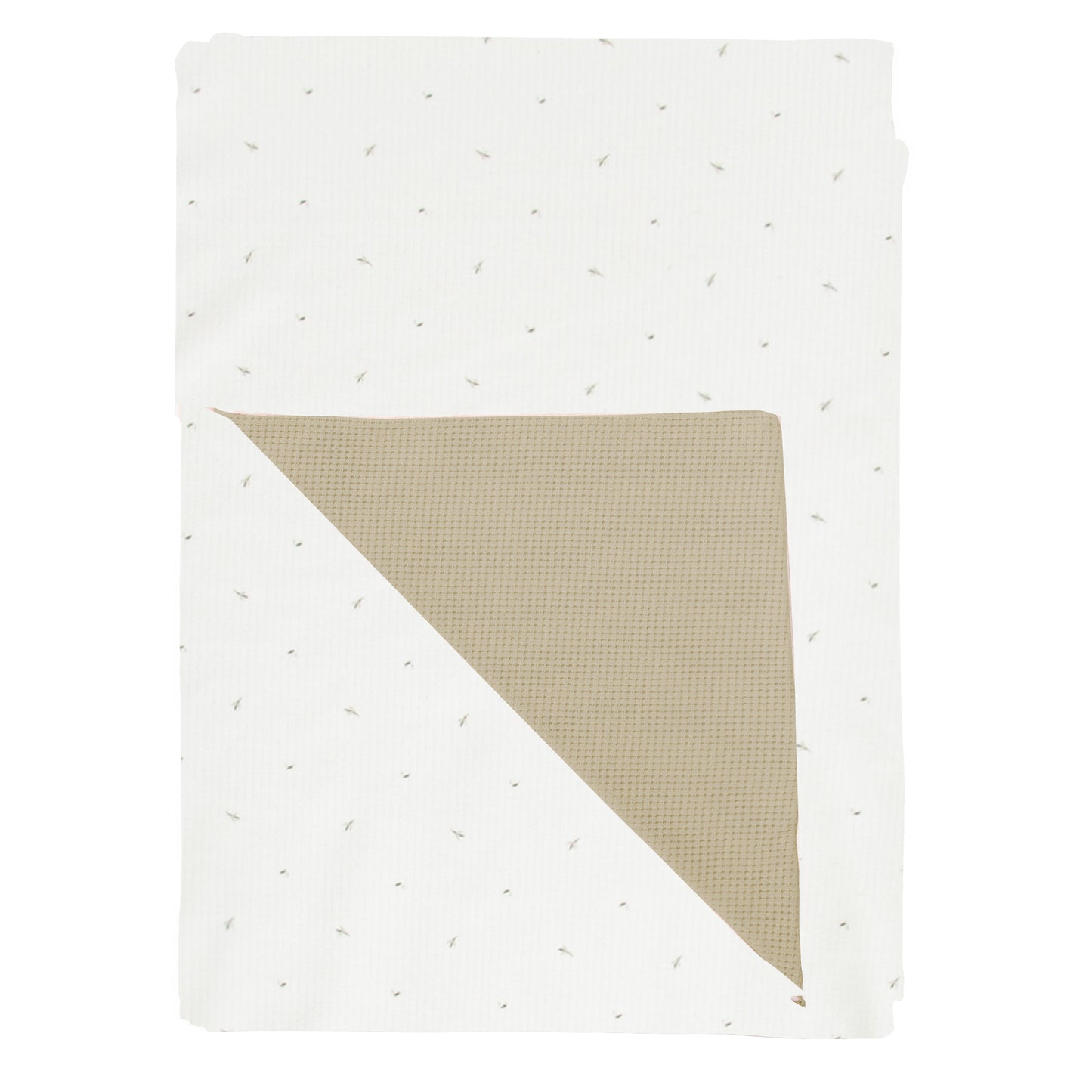 Manta Waffle/Ribana Cornelia Blanco Verde 80X110