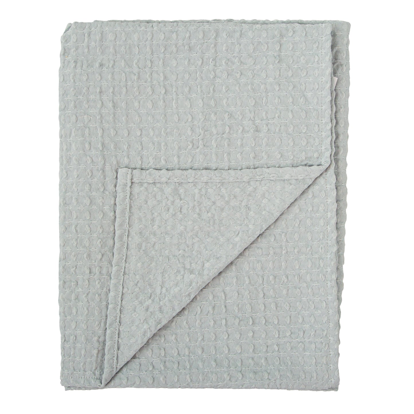 Manta Waffle Basics Azul Grisaceo 80X110