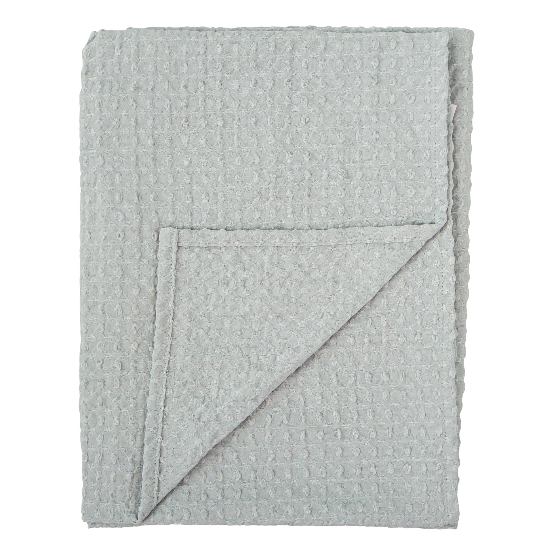 Manta Waffle Basics Azul Grisaceo 80X110