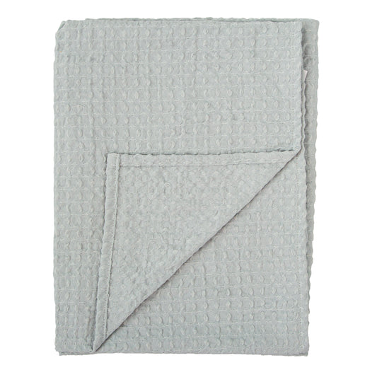 Manta Waffle Basics Azul Grisaceo 80X110