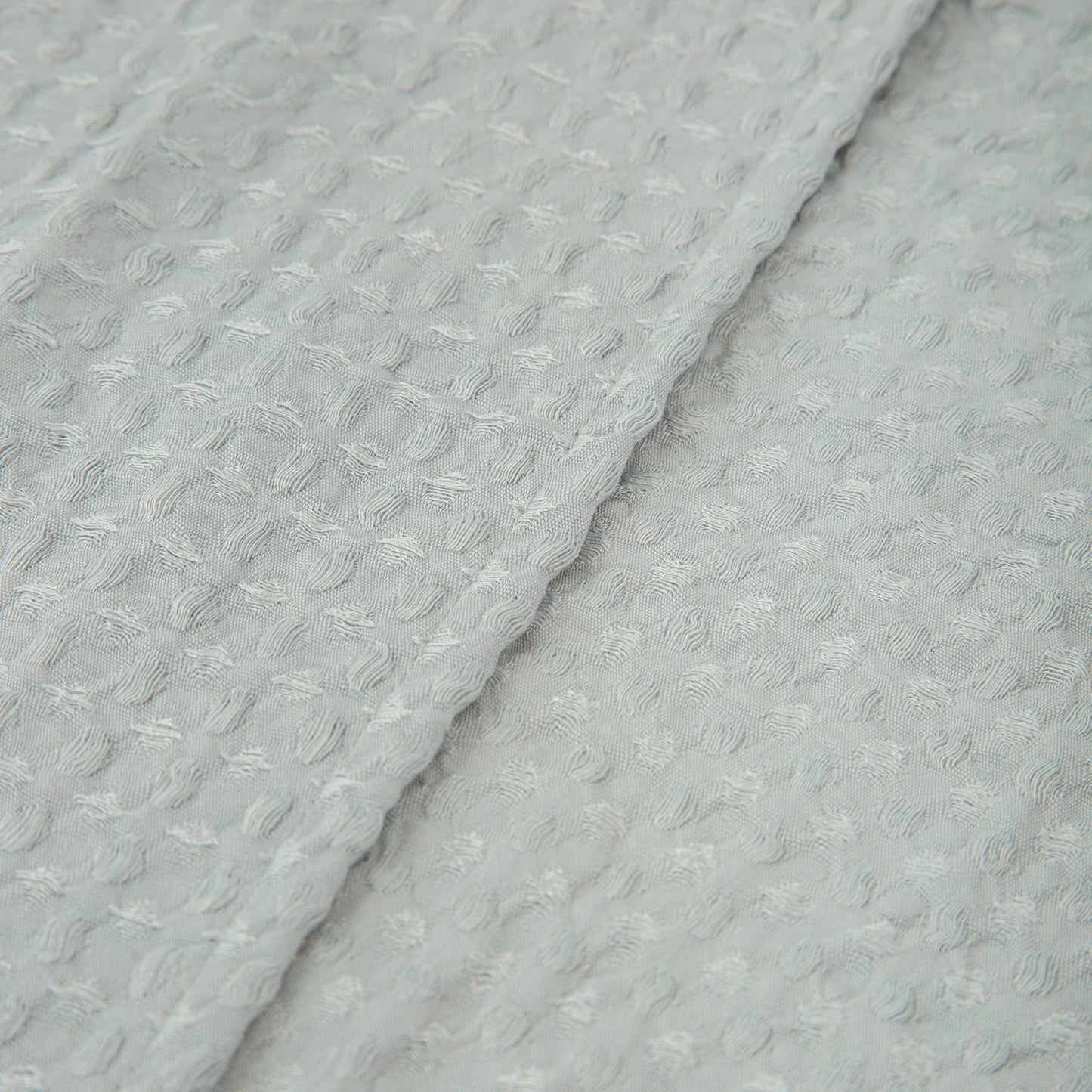 Manta Waffle Basics Azul Grisaceo 80X110