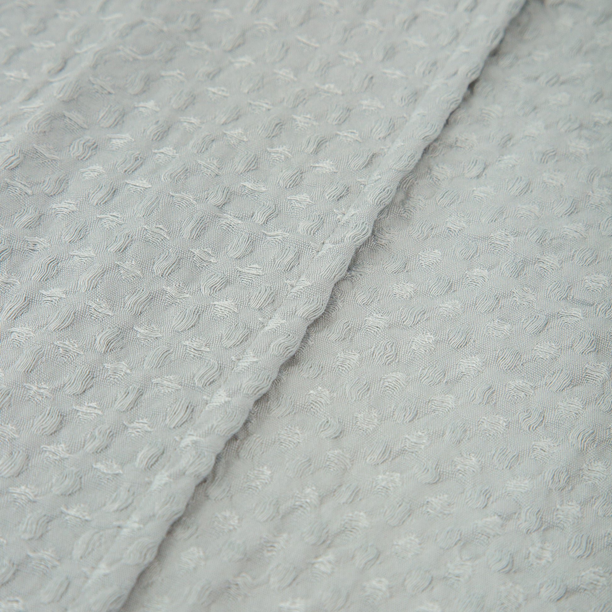 Manta Waffle Basics Azul Grisaceo 80X110