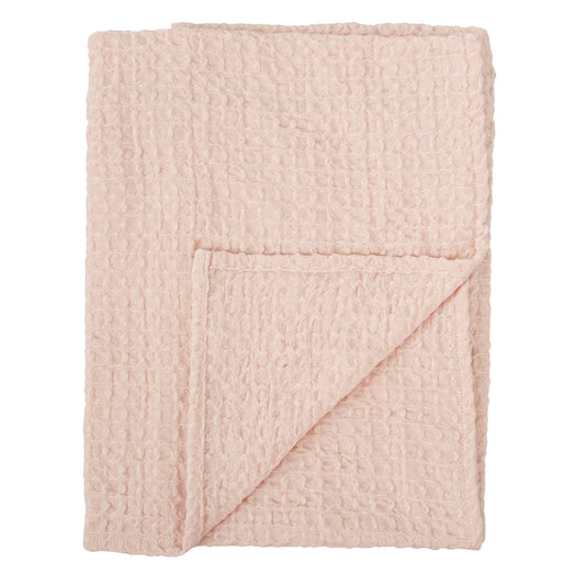 Manta Waffle Basics Rosa Empolvado 80X110