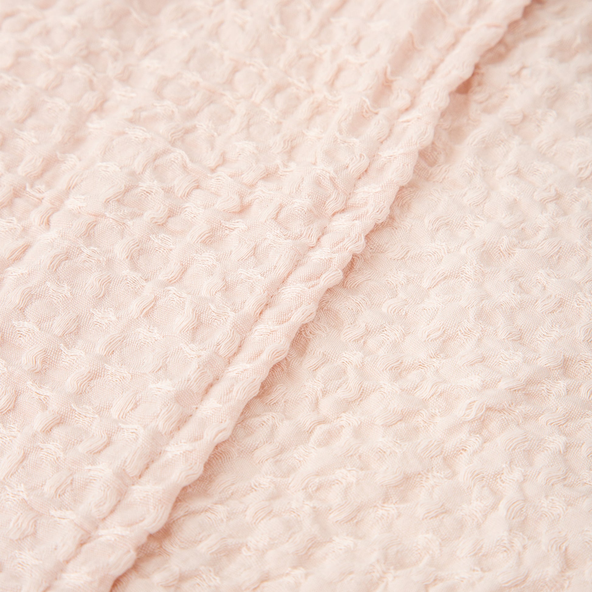 Manta Waffle Basics Rosa Empolvado 80X110