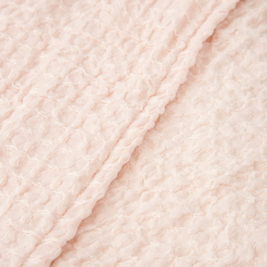 Manta Waffle Basics Rosa Empolvado 80X110