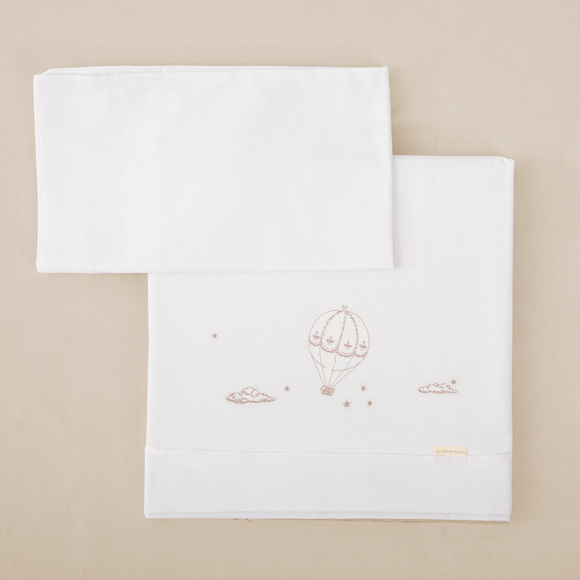 Juego sabanas punto jersey 3 piezas Noe Blanco Lino Minicuna (50x80-90)