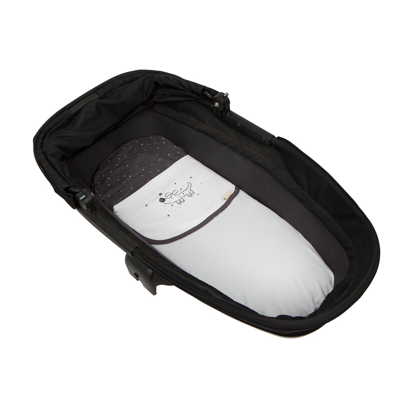 Juego sabanas punto jersey 3 piezas Guau Gris Coche (40x80) 2