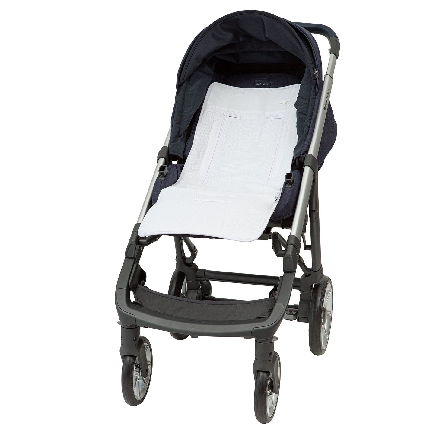 colchoneta silla paseo piqué  Toscana Blanco 36x80*