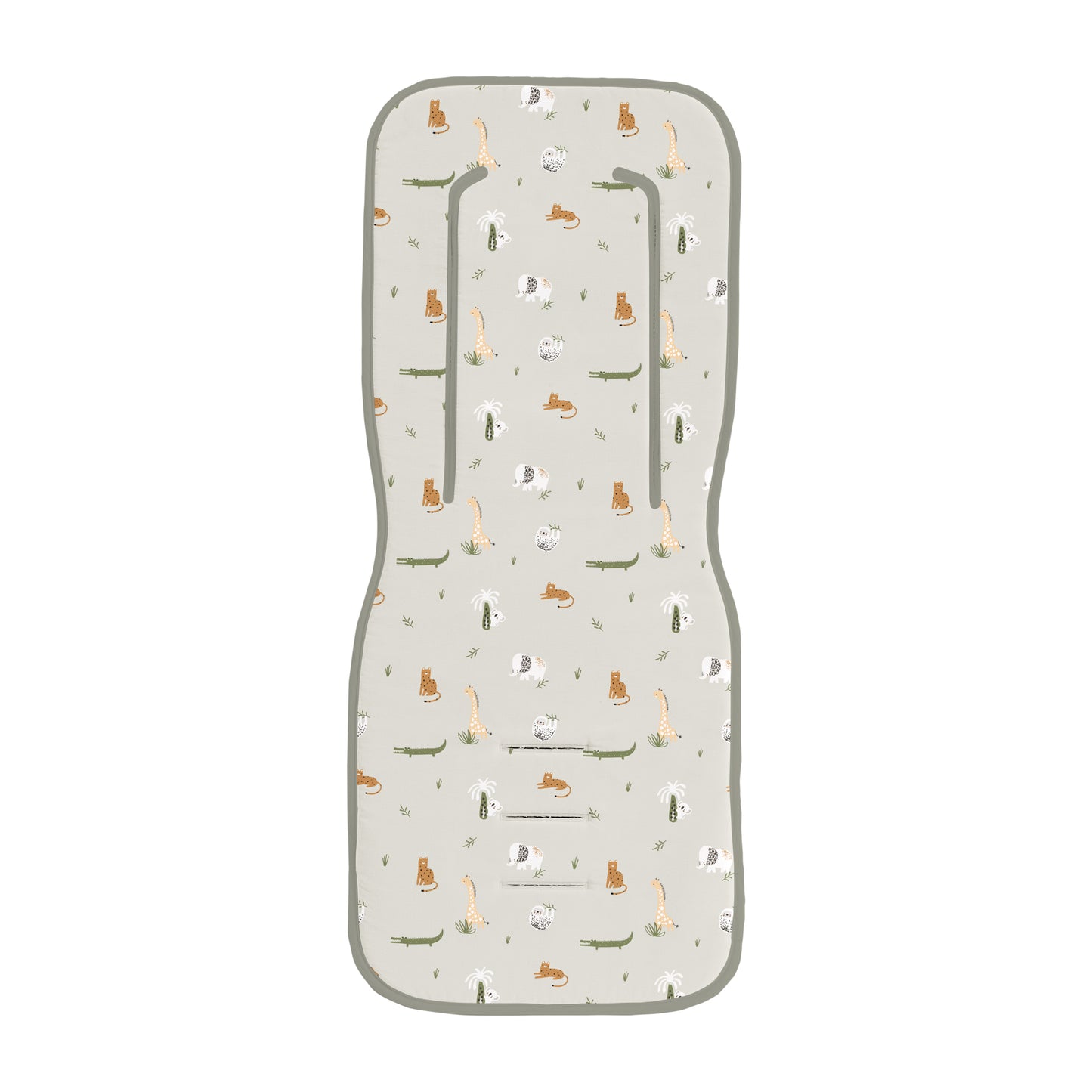 Colchoneta silla paseo estampada Animalia Lino 35x83