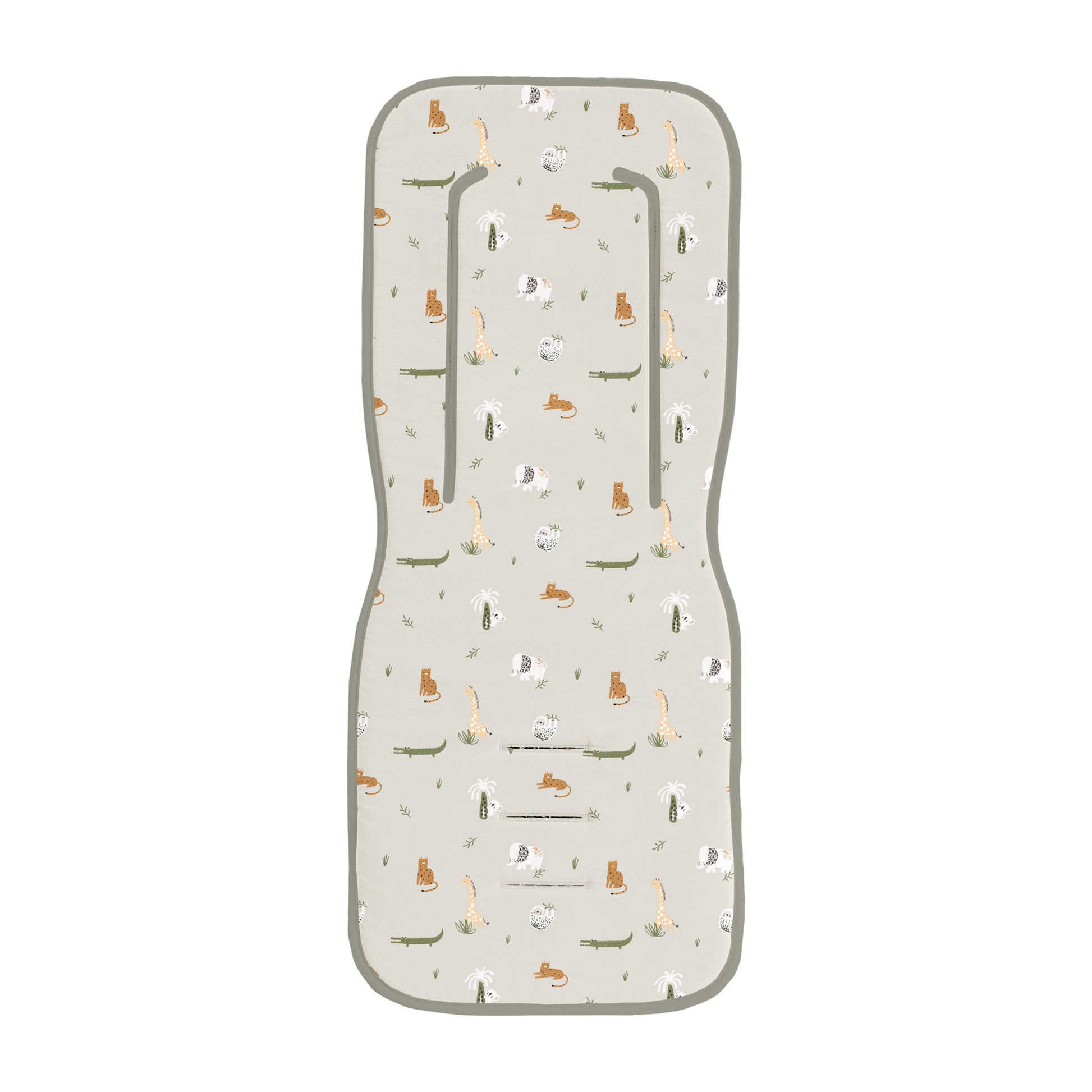Colchoneta silla paseo estampada Animalia Lino 35x83