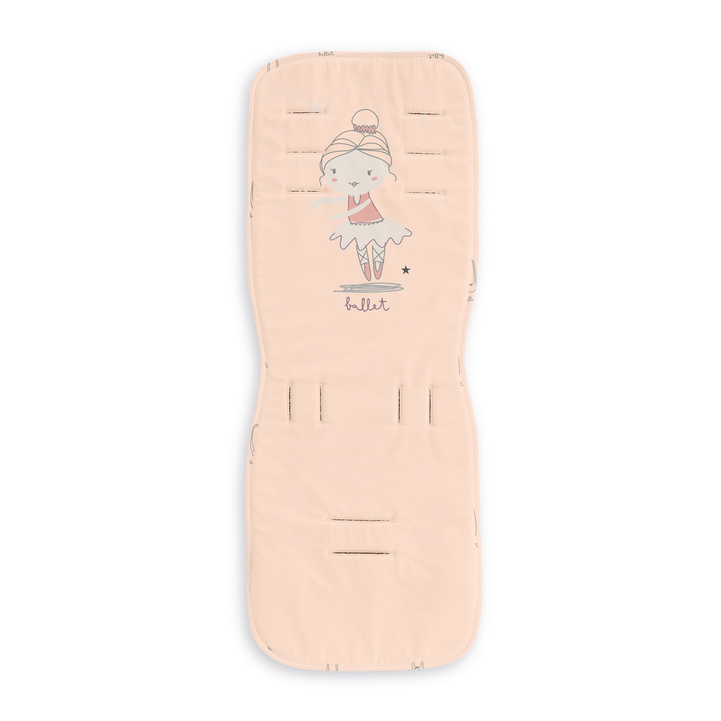 colchoneta silla paseo piqué  Ballet Rosa Silla recta