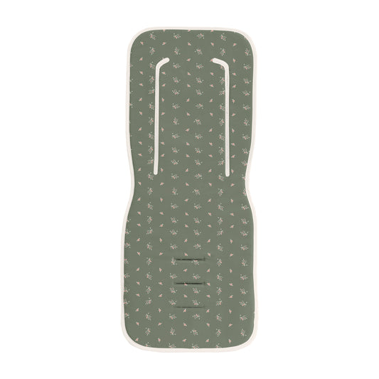 Colchoneta silla paseo estampada Dalia Verde 35x83