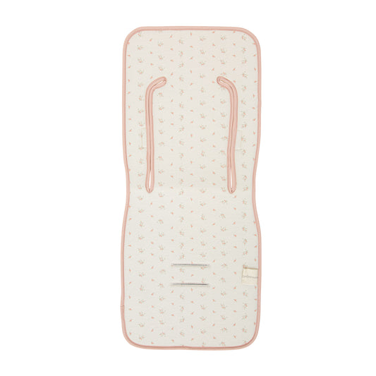 Colchoneta silla paseo estampada Dalia RE Rosa Empolvado 35x83 2