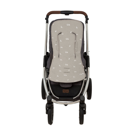 Colchoneta silla paseo estampada Bunny GB Gris Beig 35x83
