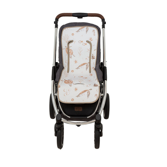 Colchoneta silla paseo estampada Ocean Beig 35x83