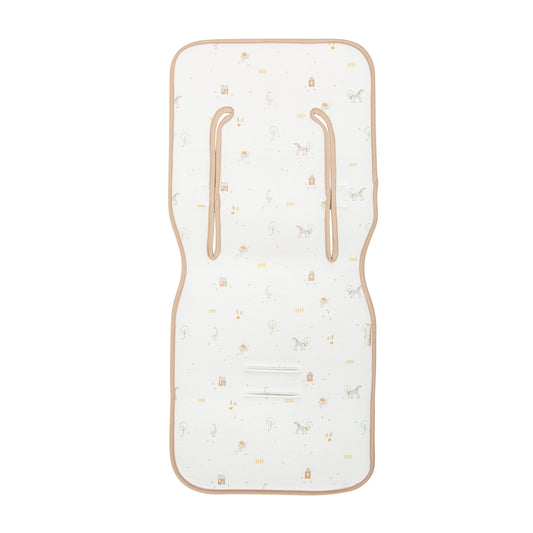 Colchoneta silla paseo estampada Farm Lino 35x83 2