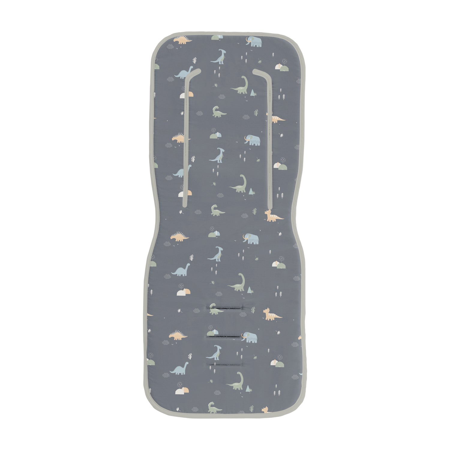 Colchoneta silla paseo estampada Trex Azul 35x83