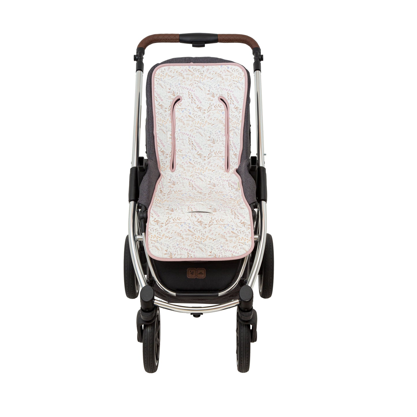 Colchoneta silla paseo estampada Niza Blanco Lila 35x83