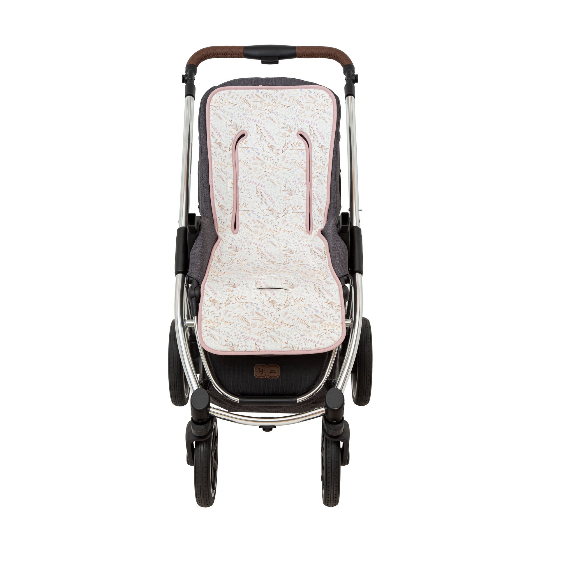 Colchoneta silla paseo estampada Niza Blanco Lila 35x83