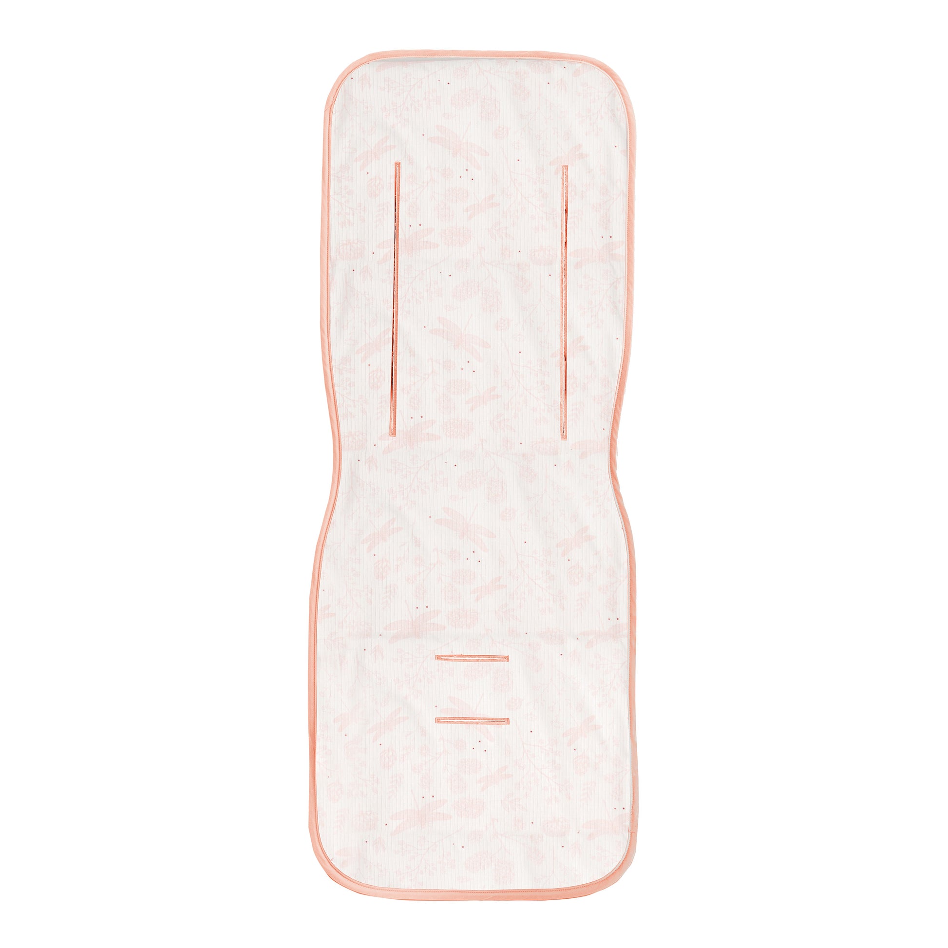 Colchoneta silla paseo estampada Dafne Blanco Rosa 35x83