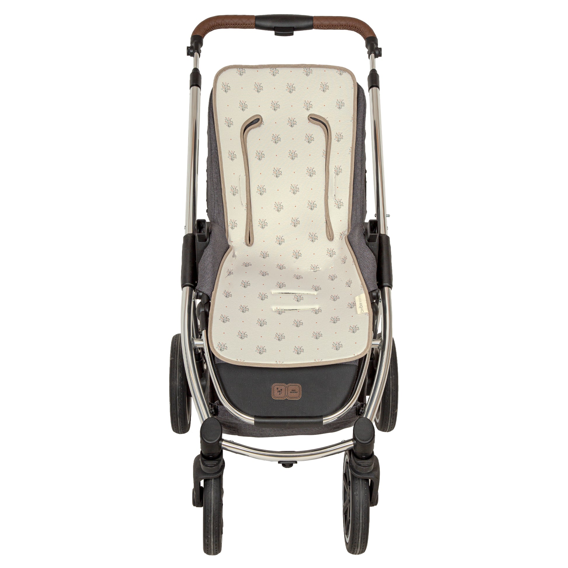Colchoneta silla paseo estampada Cornelia Blanco Verde 35x83
