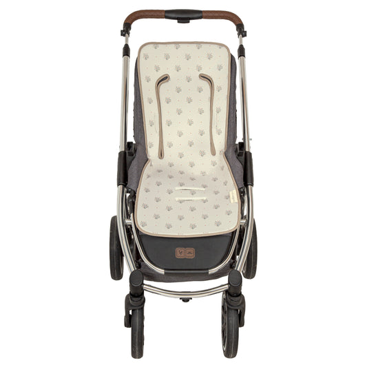 Colchoneta silla paseo estampada Cornelia Blanco Verde 35x83
