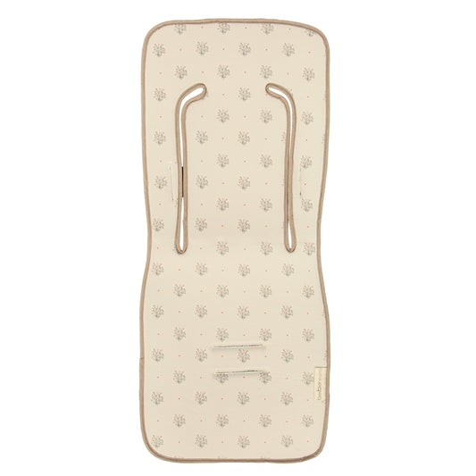 Colchoneta silla paseo estampada Cornelia Blanco Verde 35x83