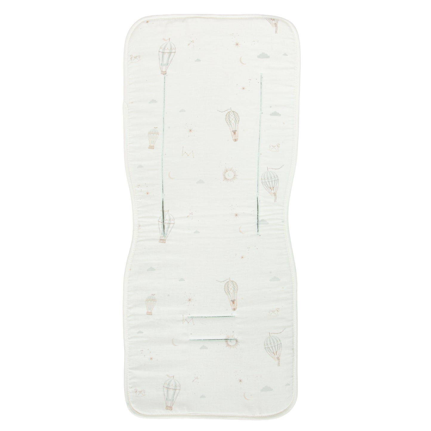 Colchoneta Blue Sky Blanco Verde 35x83