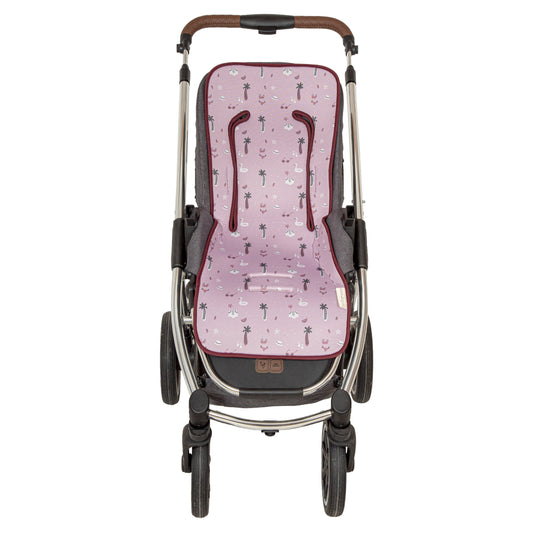 Colchoneta silla paseo estampada Hawai Lila 35x83