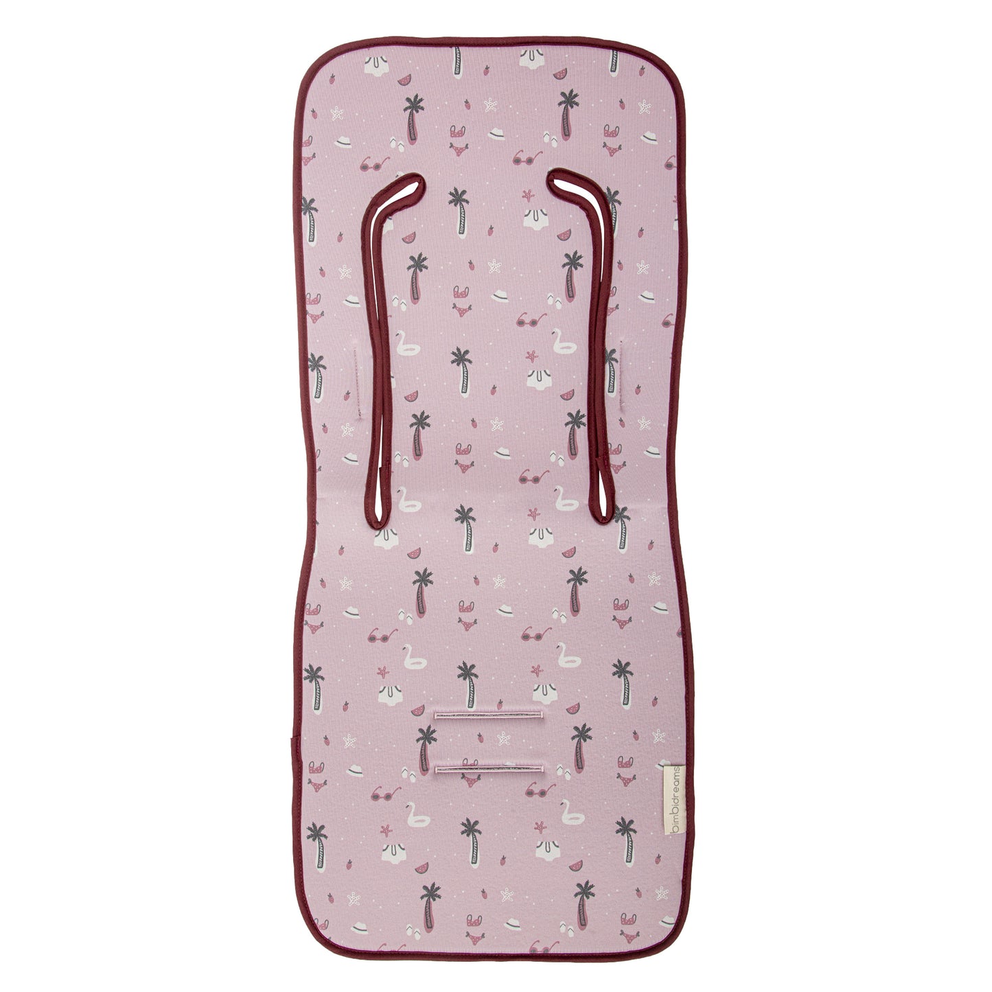 Colchoneta silla paseo estampada Hawai Lila 35x83 2