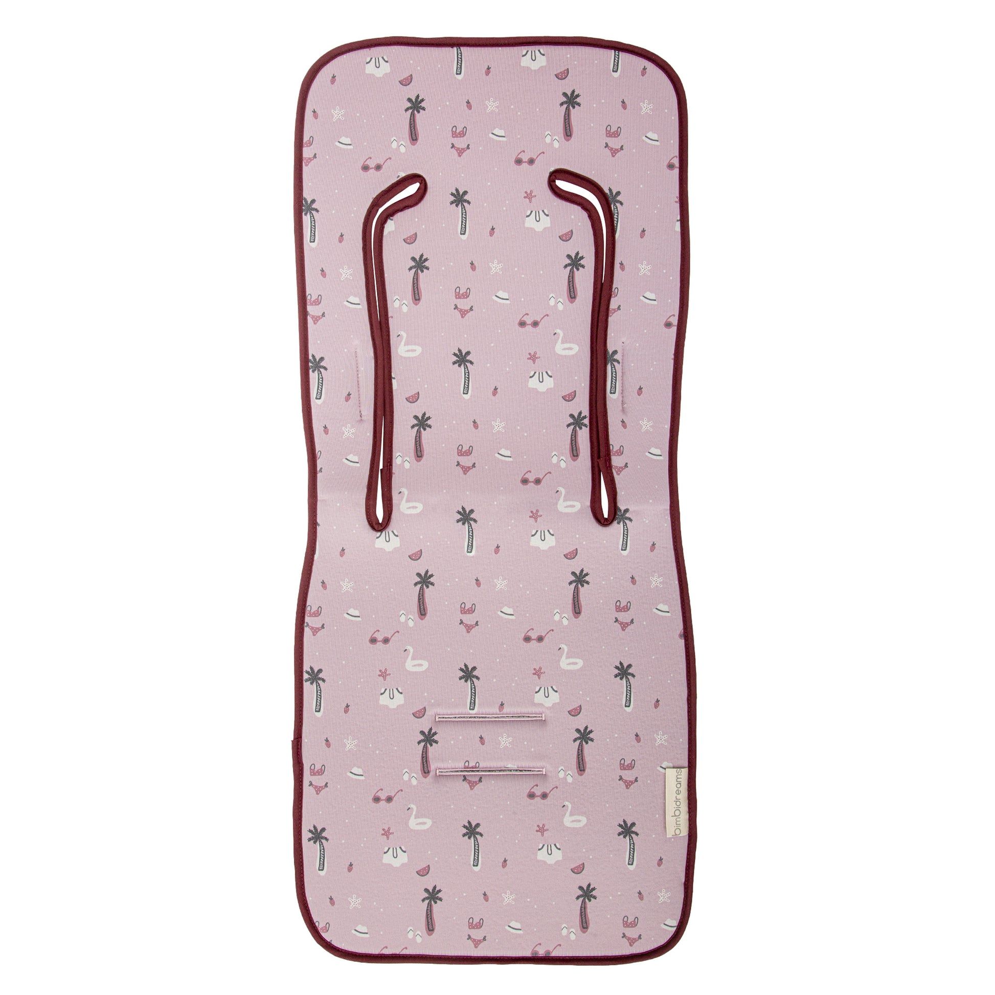 Colchoneta silla paseo estampada Hawai Lila 35x83 2