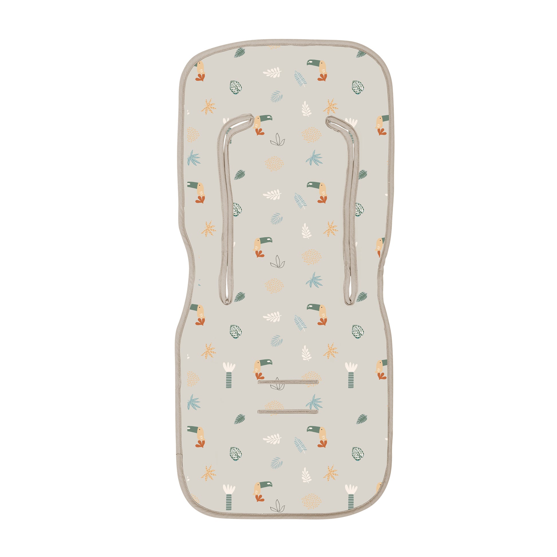 Colchoneta silla paseo estampada Tucan Gris 35x83
