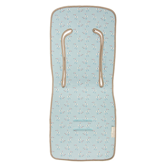 Colchoneta silla paseo estampada Gavina Azul 35x83
