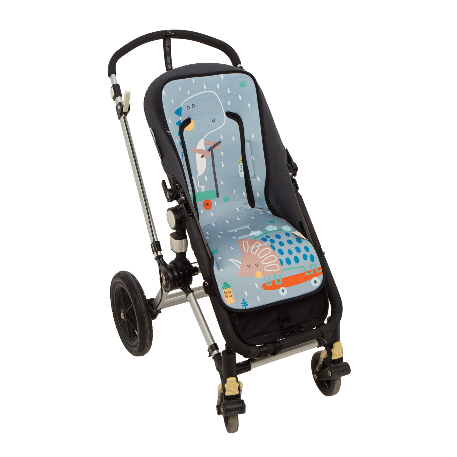 Colchoneta silla paseo estampada  Scooter Dinos Azul 35x83 2
