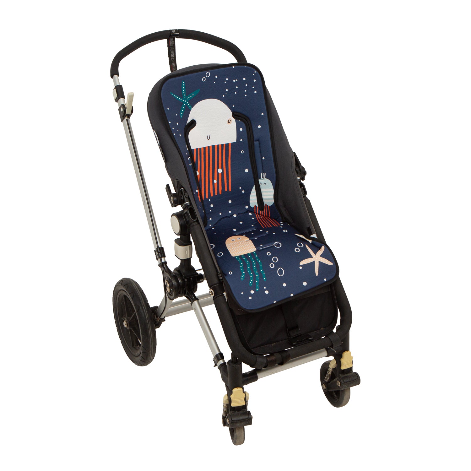 Colchoneta silla paseo estampada  Nautic Azul 35x83 2