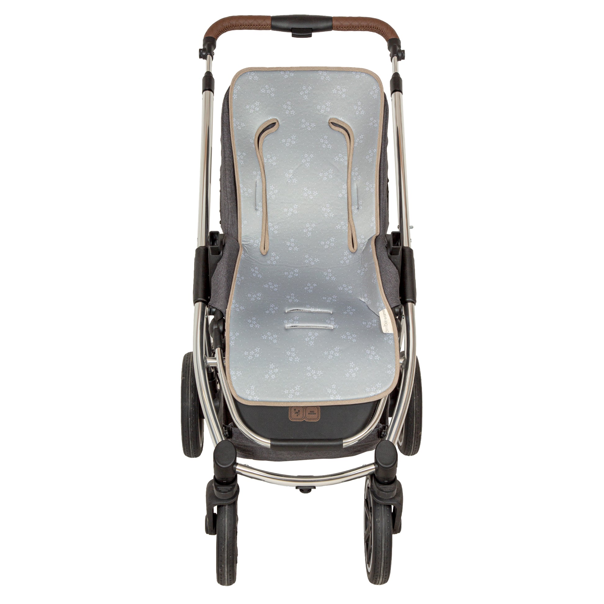 Colchoneta silla paseo estampada Stars Verde 35x83