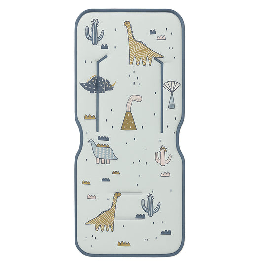 Colchoneta silla paseo estampada Dinosaurius Azul 35x83