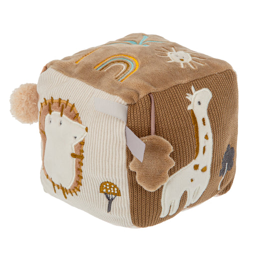 Cubo blando de actividades Noe Blanco Lino 11X11