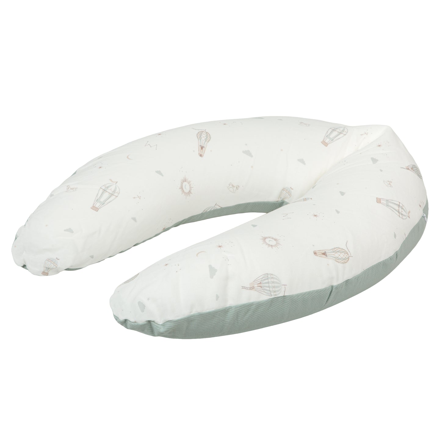 Cojín maternal Blue Sky Blanco Verde 150cm