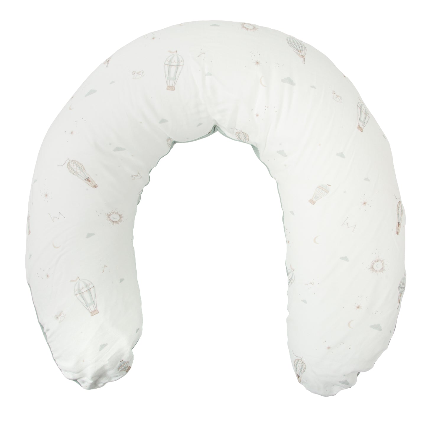 Cojín maternal Blue Sky Blanco Verde 150cm