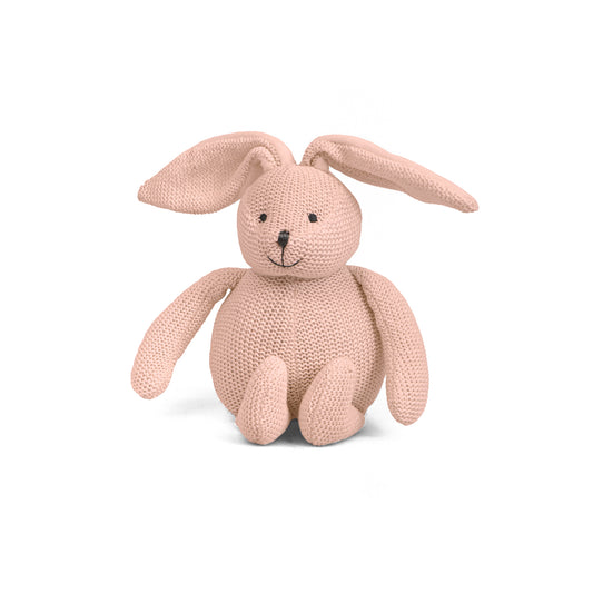 Peluche Conejo Tricot Basics Rosa Empolvado 25 cm
