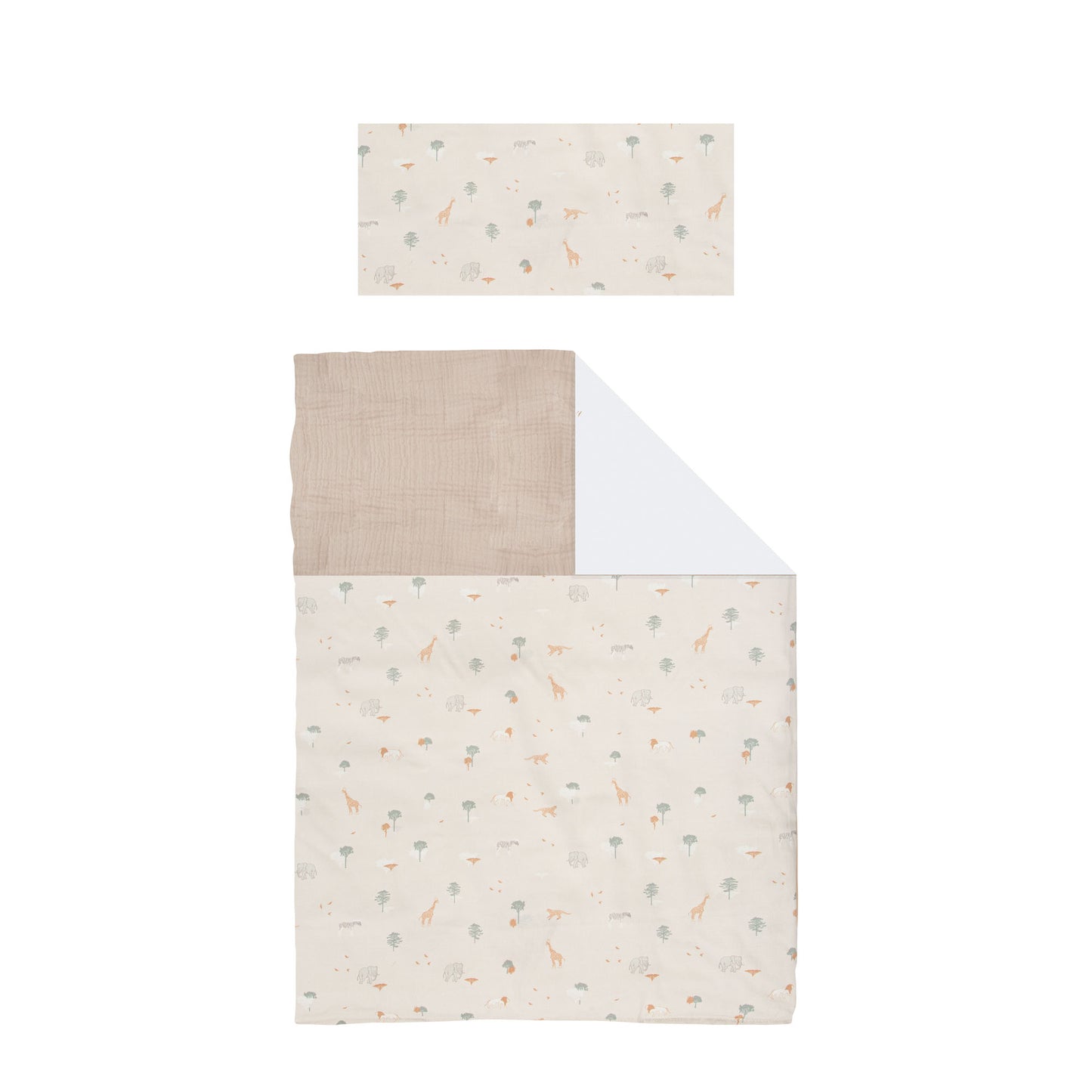 Funda nordica cuna + Funda almohada Nairobi Lino 110X155
