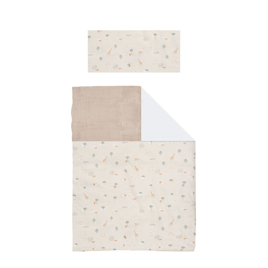 Funda nordica cuna + Funda almohada Nairobi Lino 110X155