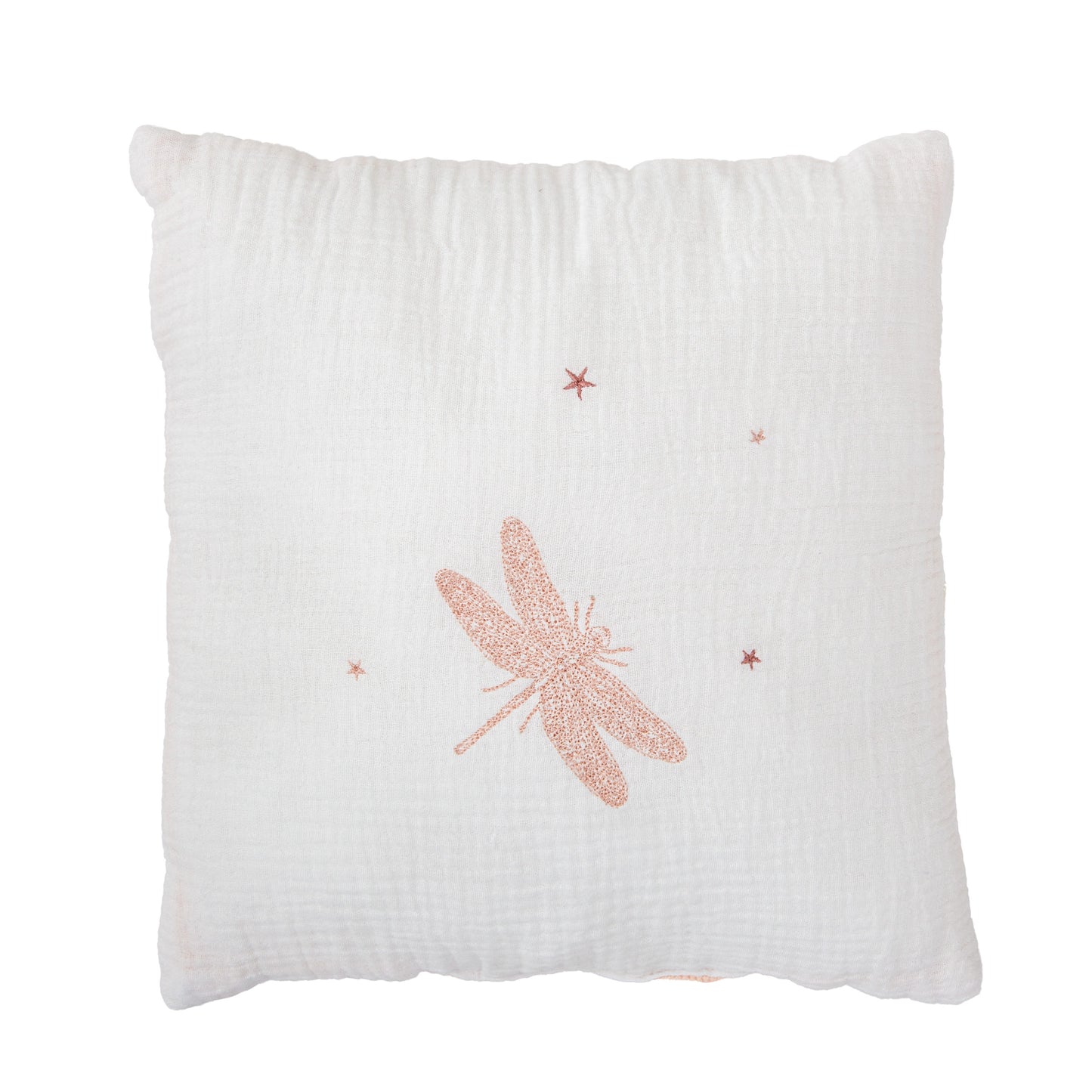 Cojín decorativo bebé Dafne Blanco Rosa 30x30
